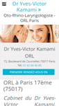 Mobile Screenshot of dr-kamami-orl-paris.fr